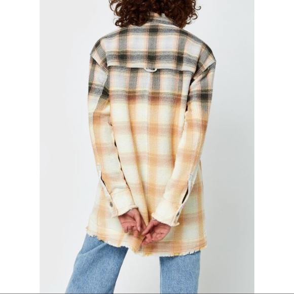 SOLD Free people anneli plaid ombré shirt jacket - Picture 11 of 11